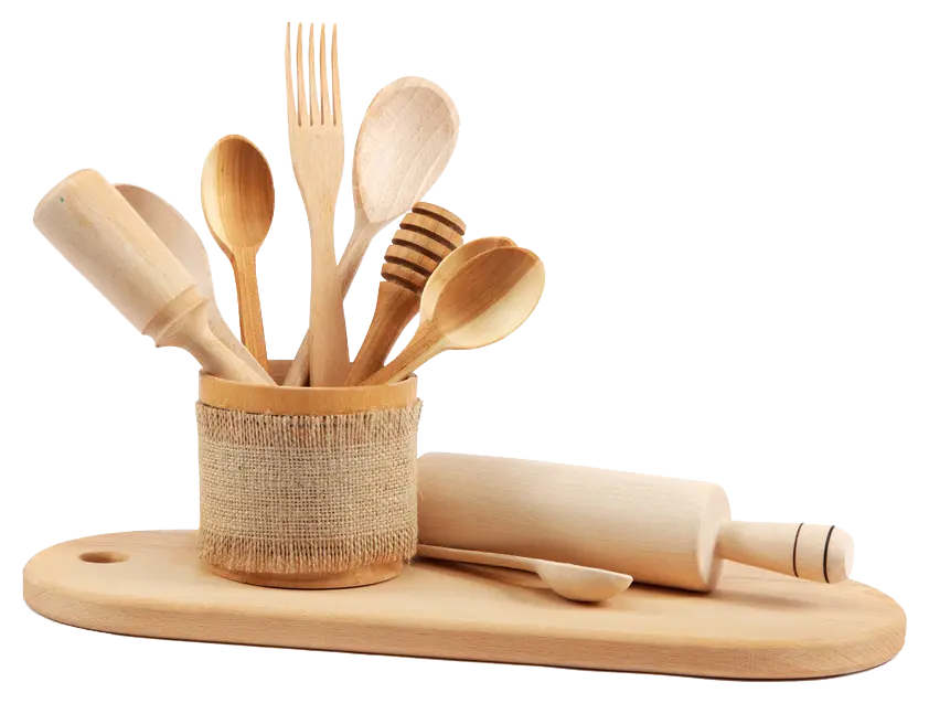 wooden kitchen tools