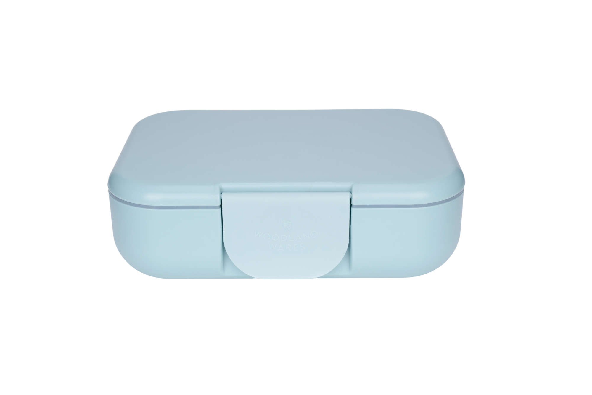 pastel blue lunchbox with lock