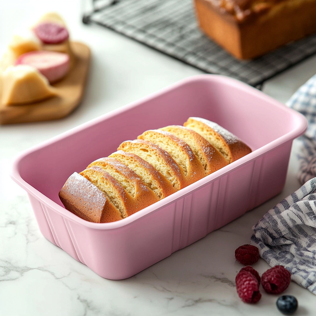 pink loaf tray