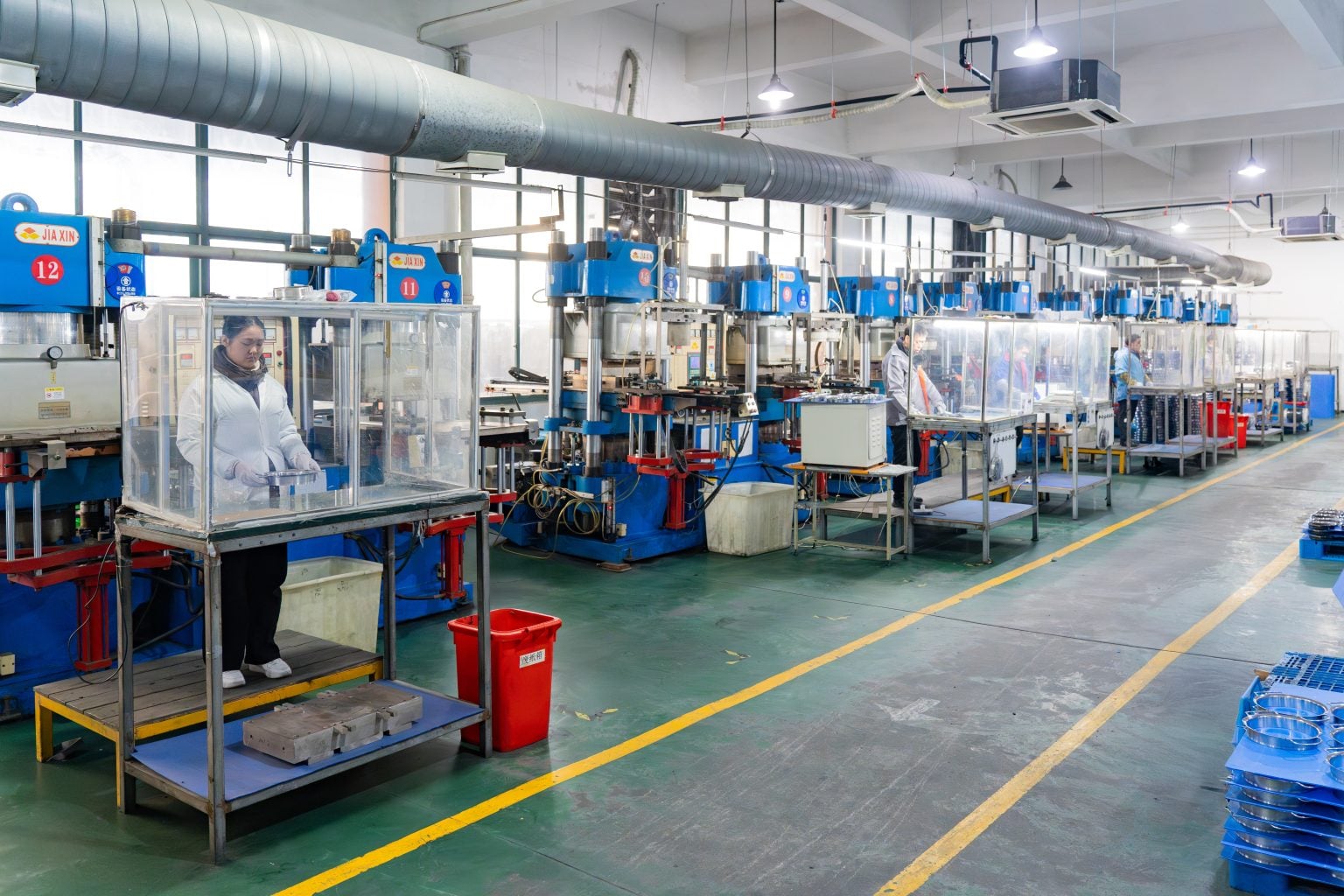 Silicone processing equipment and workshop