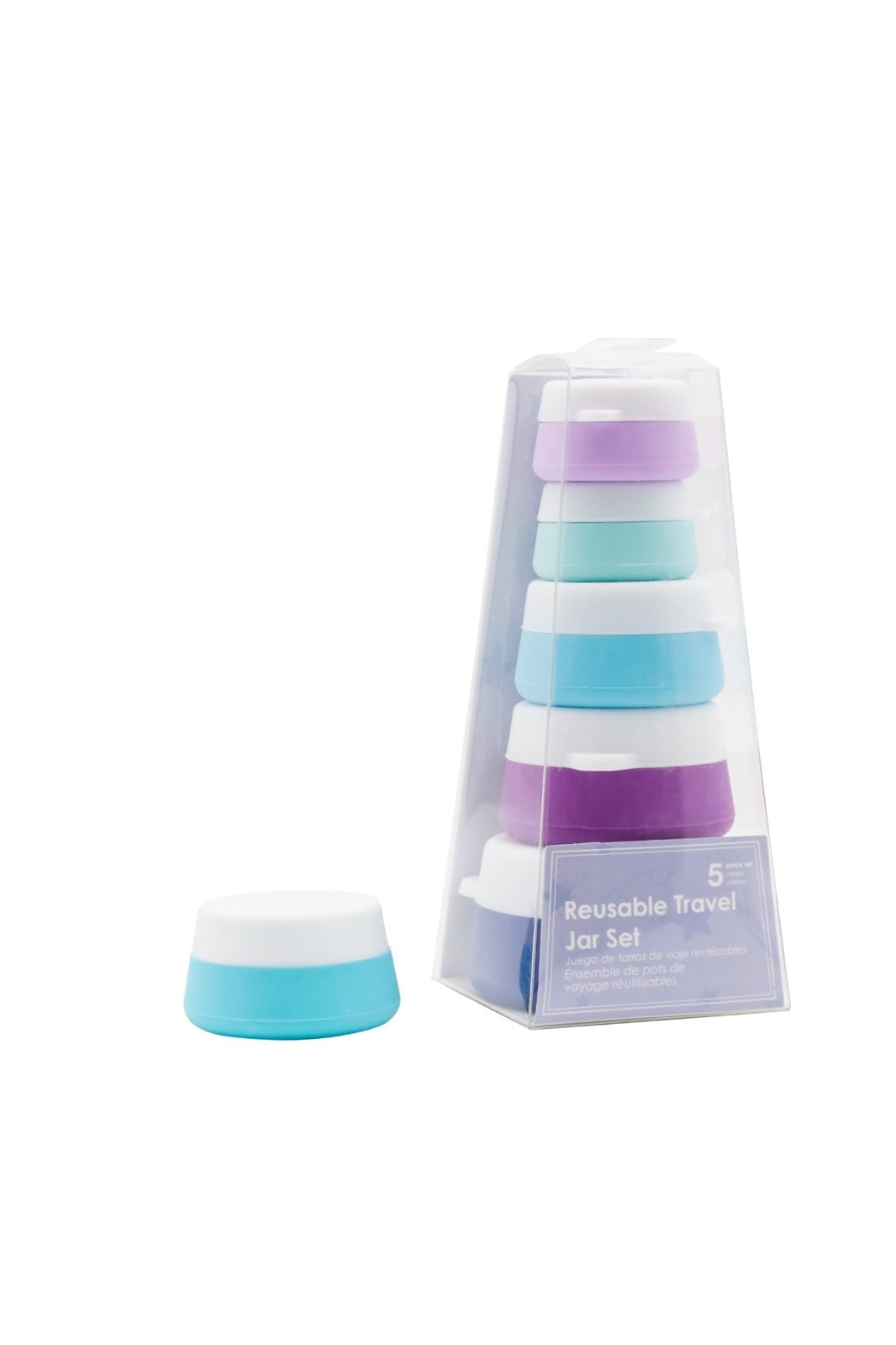Five-Piece Reusable Travel Jar Set