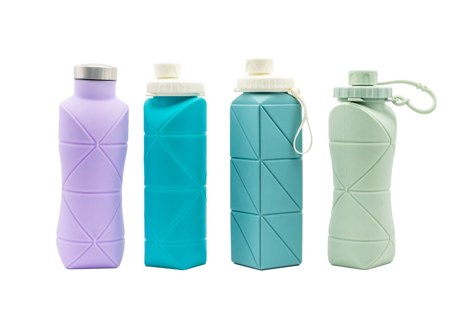 Geometric Silicone Water Bottles