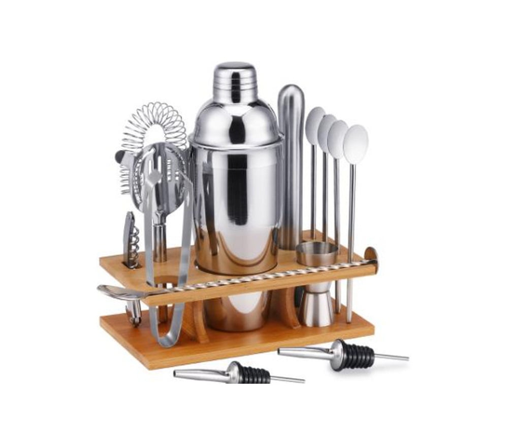 11-Piece Cocktail Set with Stand