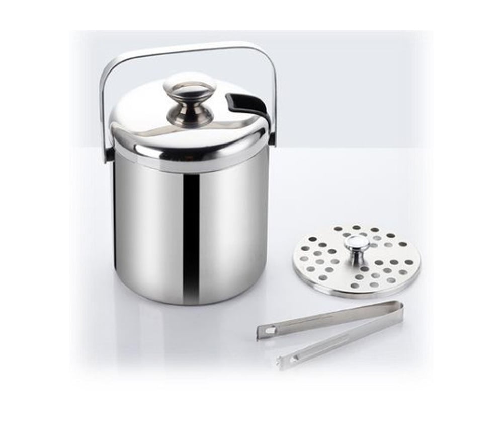 MK260238 Stainless Steel Ice Bucket with Tongs