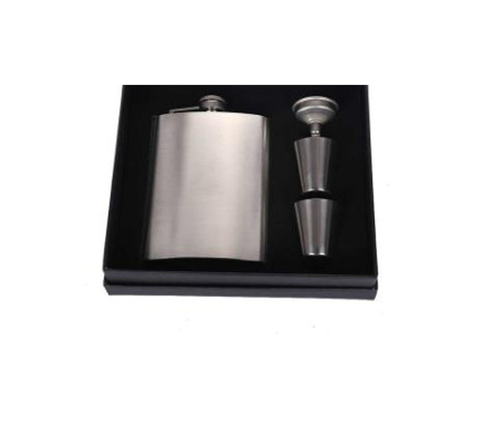 MK260251 4-Piece Stainless Steel Flask Gift Set