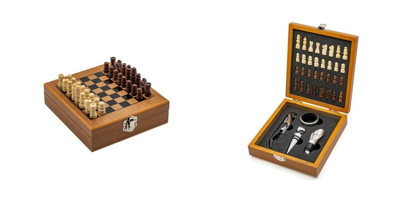 MKW06 Chess and Wine Accessory Set
